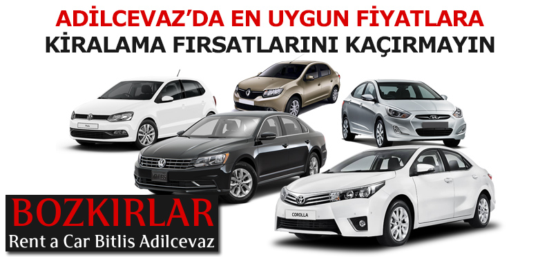 adilcevaz oto kiralama